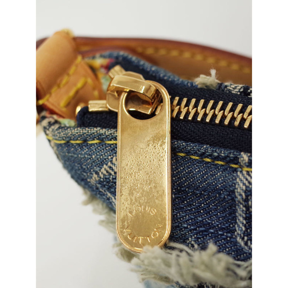 Louis Vuitton Denim Monogram Patchwork Bag Pouch … - image 7